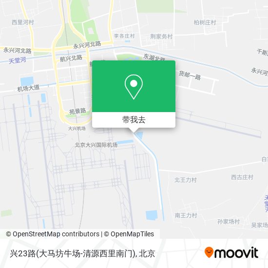 兴23路(大马坊牛场-清源西里南门)地图