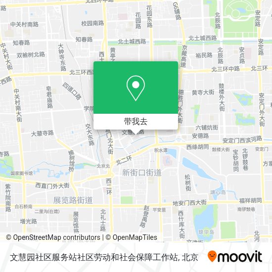 文慧园社区服务站社区劳动和社会保障工作站地图