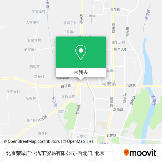 北京荣诚广业汽车贸易有限公司-西北门地图
