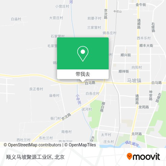 顺义马坡聚源工业区地图