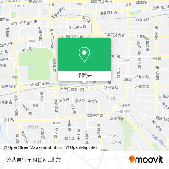 公共自行车租赁站地图