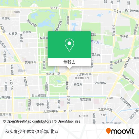 秋实青少年体育俱乐部地图