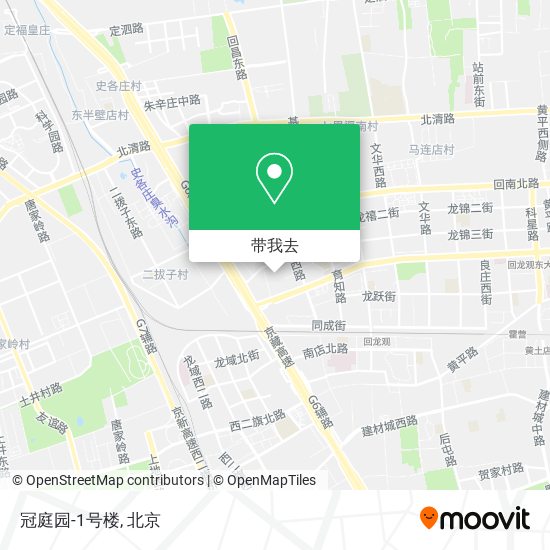 冠庭园-1号楼地图