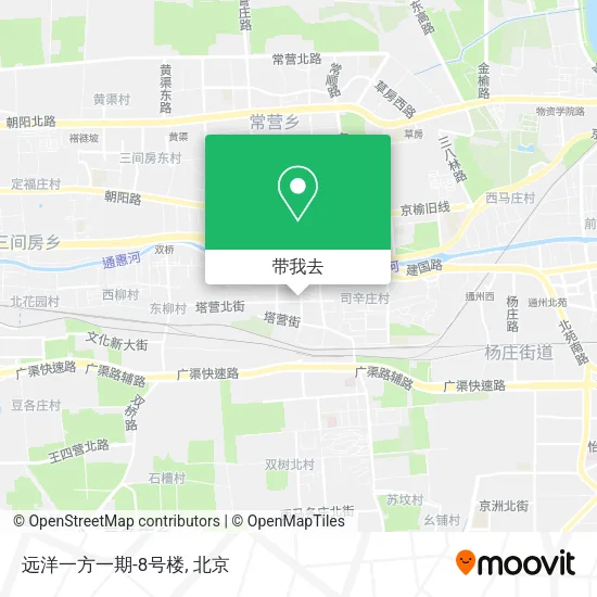 远洋一方一期-8号楼地图