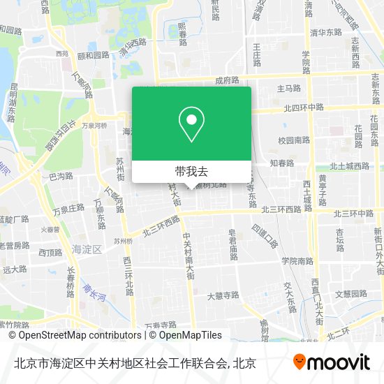 北京市海淀区中关村地区社会工作联合会地图