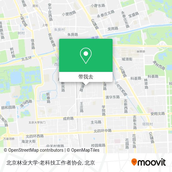 北京林业大学-老科技工作者协会地图