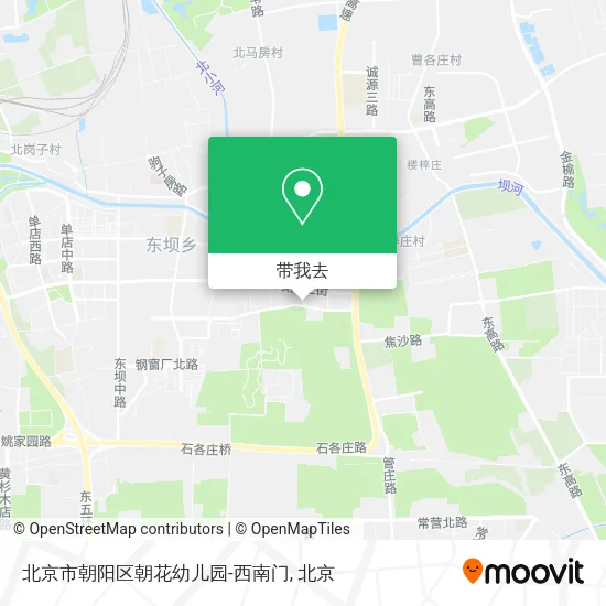 北京市朝阳区朝花幼儿园-西南门地图