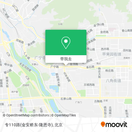 专110路(金安桥东-隆恩寺)地图