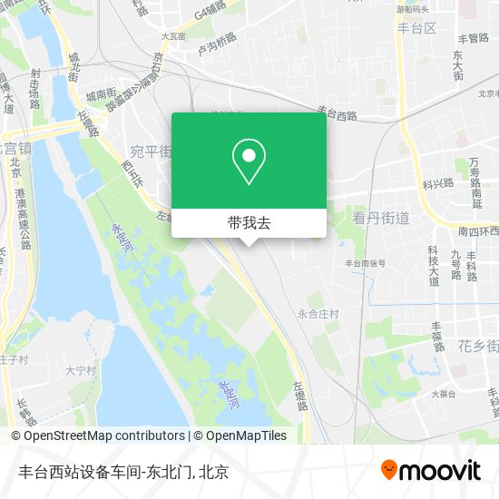 丰台西站设备车间-东北门地图