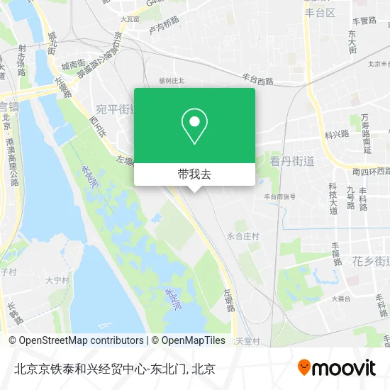 北京京铁泰和兴经贸中心-东北门地图