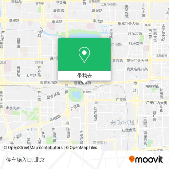 停车场入口地图