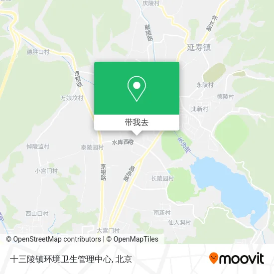 十三陵镇环境卫生管理中心地图
