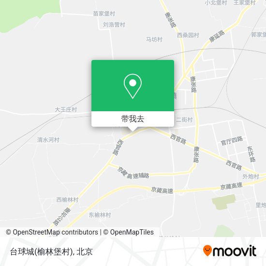 台球城(榆林堡村)地图