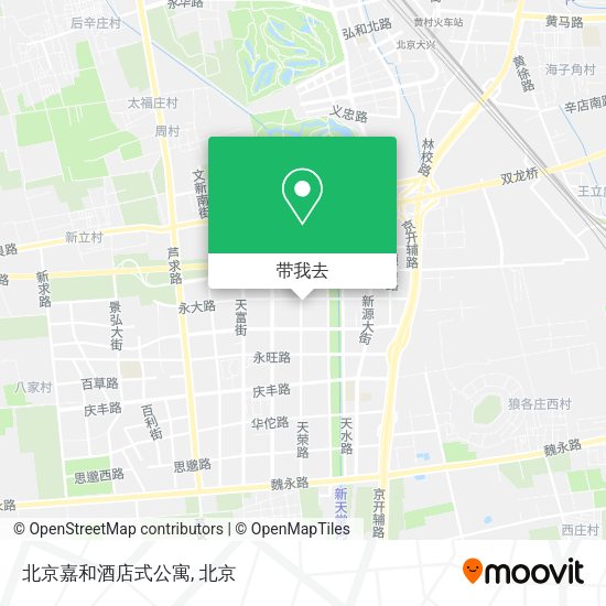 北京嘉和酒店式公寓地图