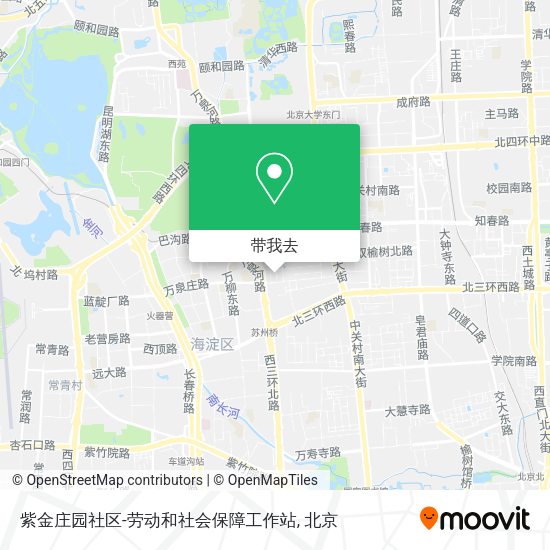 紫金庄园社区-劳动和社会保障工作站地图