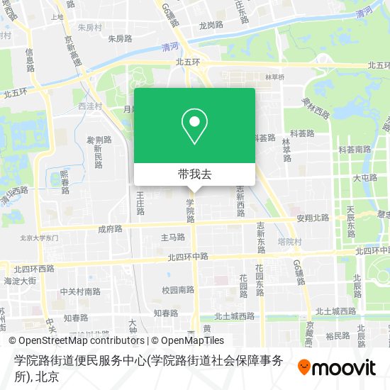 学院路街道便民服务中心(学院路街道社会保障事务所)地图