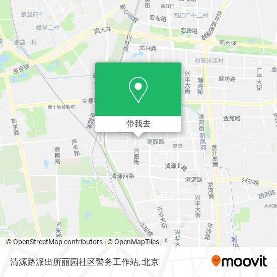 清源路派出所丽园社区警务工作站地图