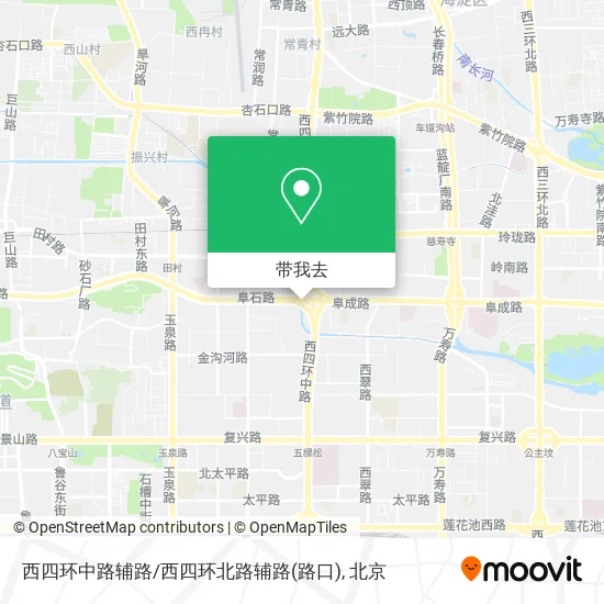 西四环中路辅路/西四环北路辅路(路口)地图