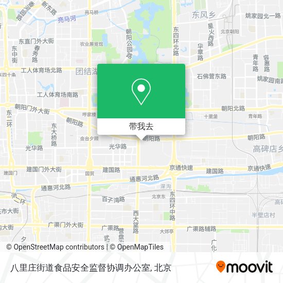 八里庄街道食品安全监督协调办公室地图