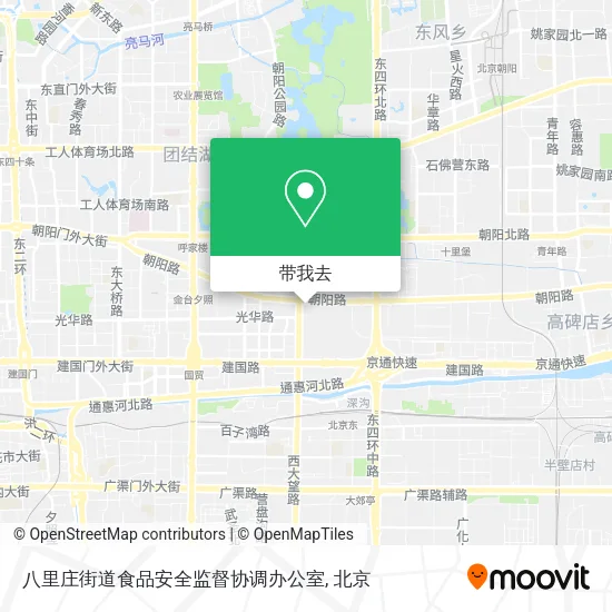 八里庄街道食品安全监督协调办公室地图