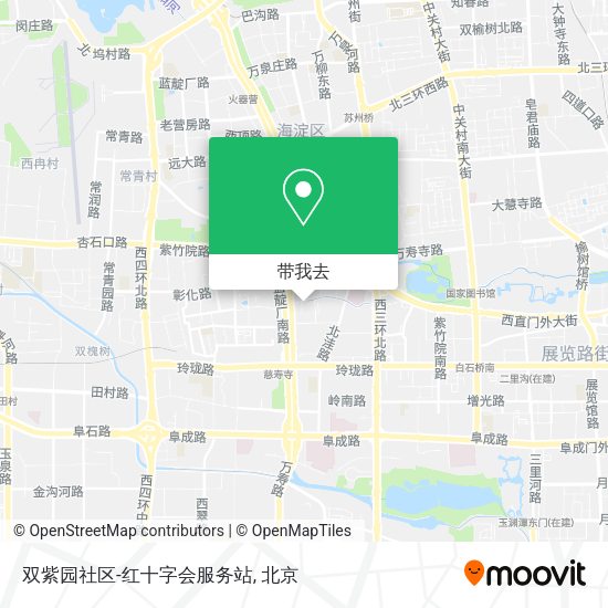 双紫园社区-红十字会服务站地图