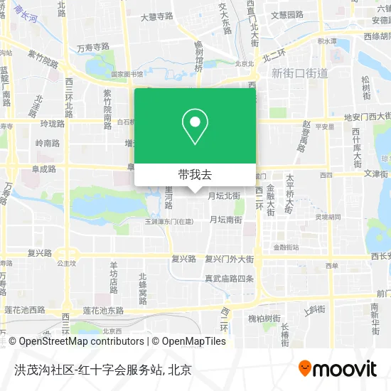 洪茂沟社区-红十字会服务站地图