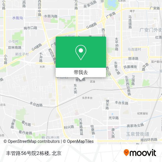 丰管路56号院2栋楼地图