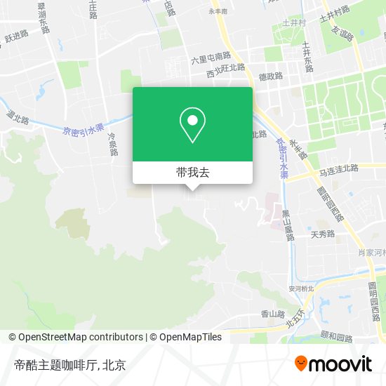 帝酷主题咖啡厅地图