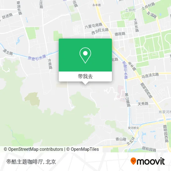 帝酷主题咖啡厅地图