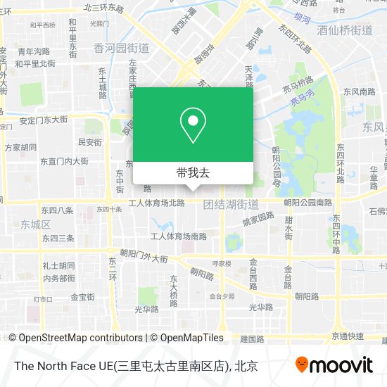 The North Face UE(三里屯太古里南区店)地图