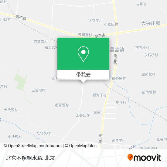北京不锈钢水箱地图
