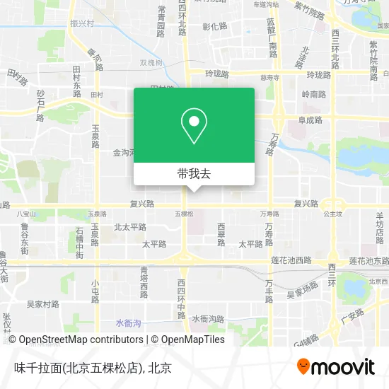味千拉面(北京五棵松店)地图