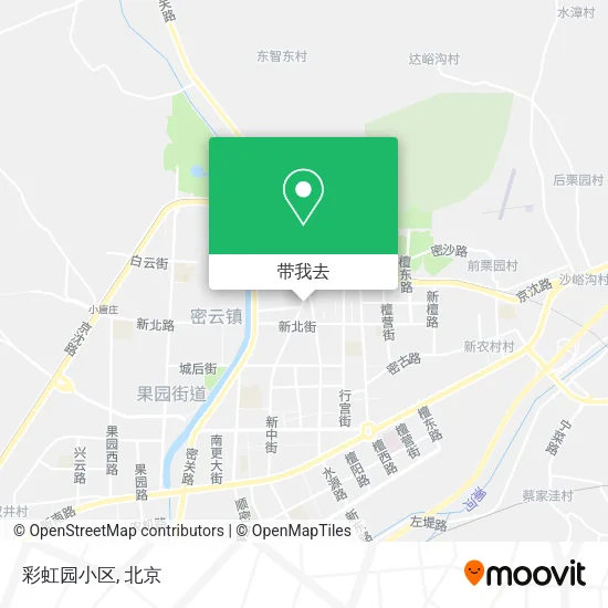 彩虹园小区地图