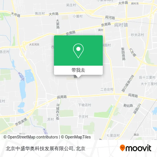 北京中盛华奥科技发展有限公司地图