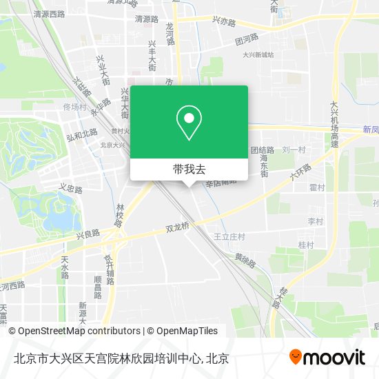 北京市大兴区天宫院林欣园培训中心地图