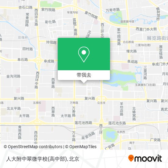 人大附中翠微学校(高中部)地图