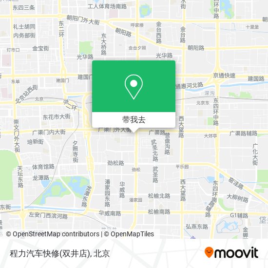 程力汽车快修(双井店)地图