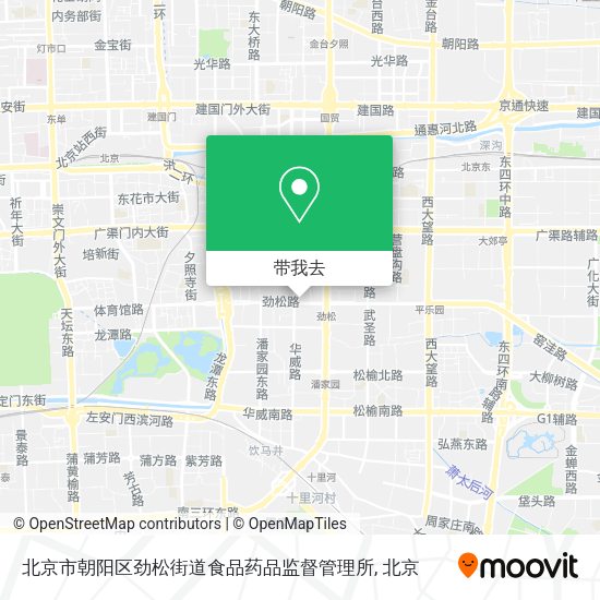 北京市朝阳区劲松街道食品药品监督管理所地图