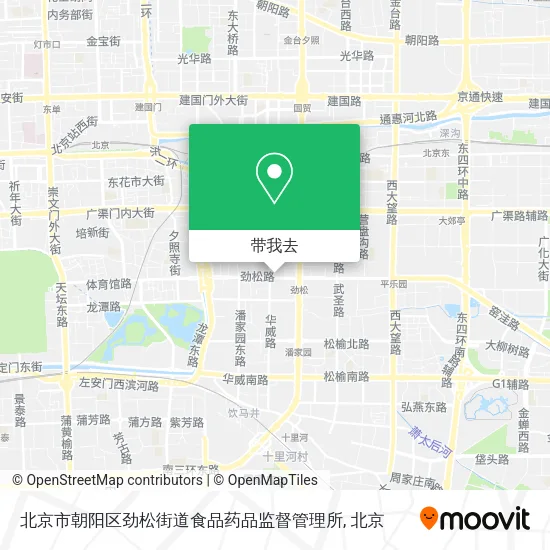 北京市朝阳区劲松街道食品药品监督管理所地图