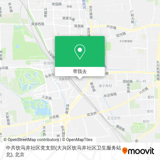 中共饮马井社区党支部(大兴区饮马井社区卫生服务站北)地图