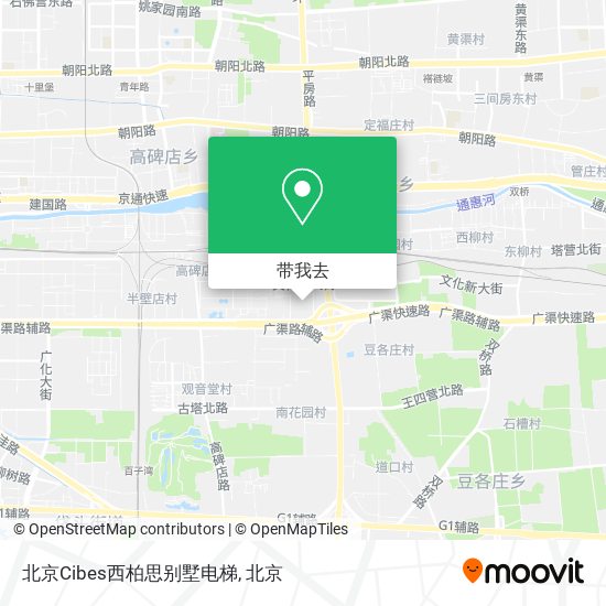 北京Cibes西柏思别墅电梯地图