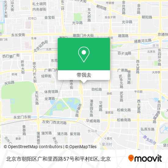 北京市朝阳区广和里西路57号和平村E区地图