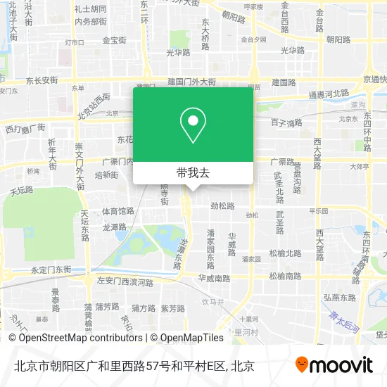 北京市朝阳区广和里西路57号和平村E区地图