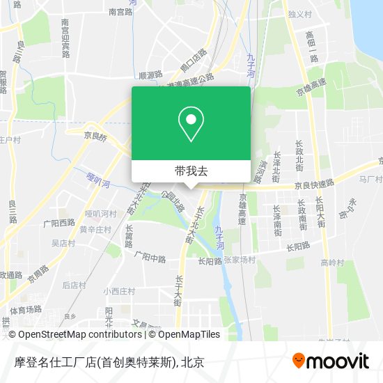 摩登名仕工厂店(首创奥特莱斯)地图