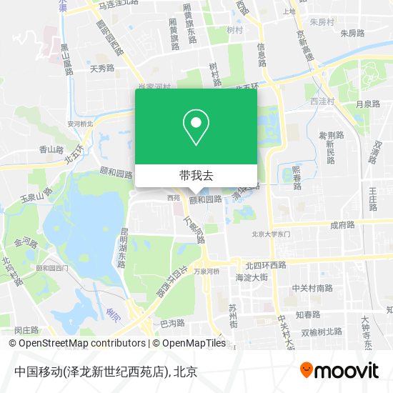 中国移动(泽龙新世纪西苑店)地图