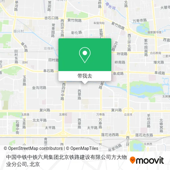 中国中铁中铁六局集团北京铁路建设有限公司方大物业分公司地图
