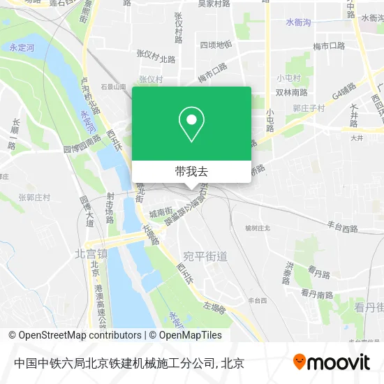 中国中铁六局北京铁建机械施工分公司地图