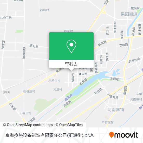 京海换热设备制造有限责任公司(汇通街)地图