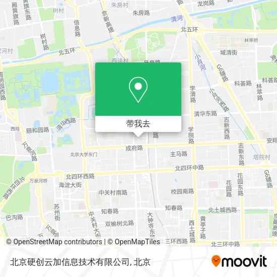 北京硬创云加信息技术有限公司地图