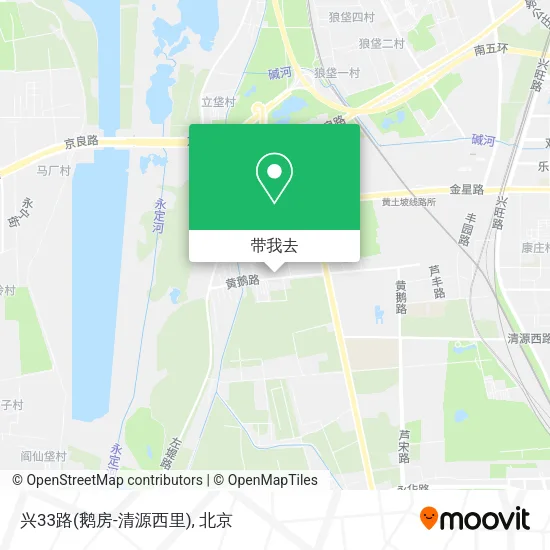 兴33路(鹅房-清源西里)地图